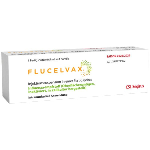 20 x Flucelvax® (Saison 2026/27) 1x0,5ml mit Kanüle